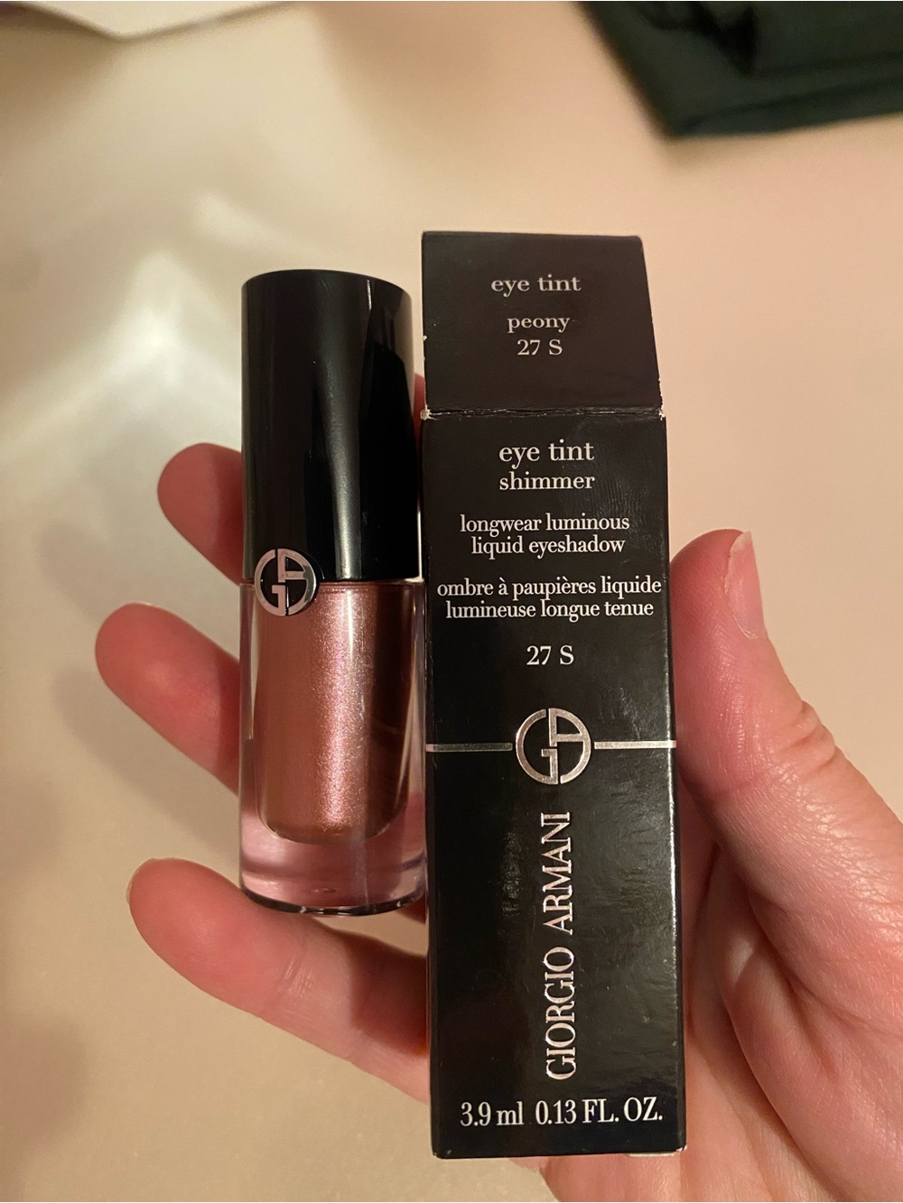 Giorgio Armani Eye Tint Shimmer Liquid Eyeshadow — Rose-Peach Shimmer